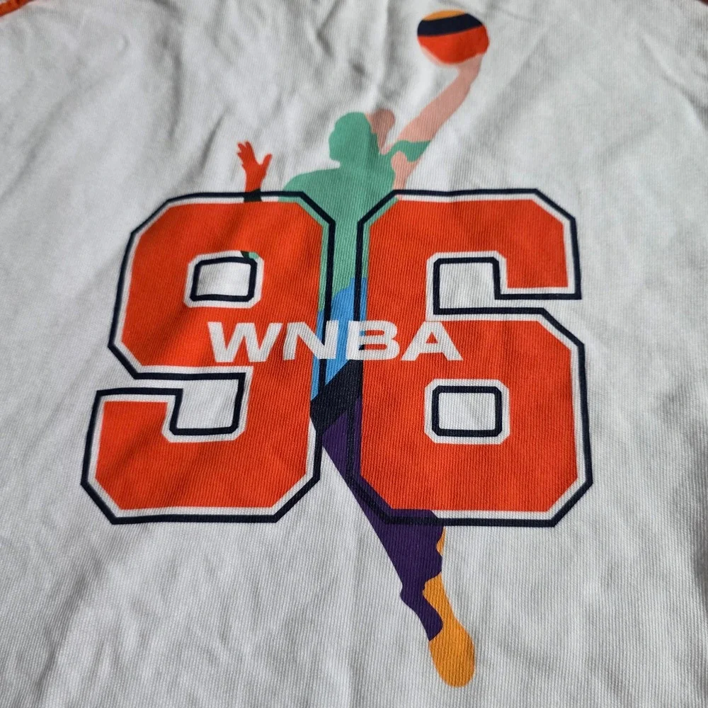 DSG WNBA Girls XL White Orange 96 Graphic Short Sleeve T-Shirt DAG14122 NWT